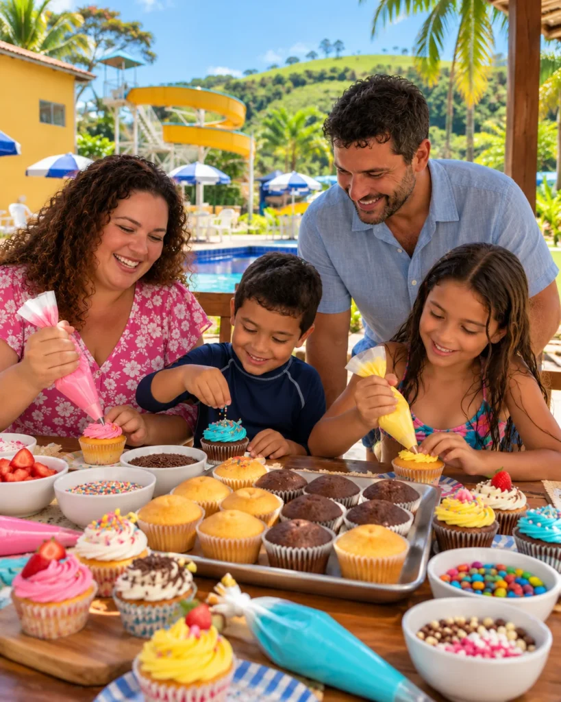 Tarde do Cupcake — Resort Recanto do Teixeira - All Inclusive, perto de SP.